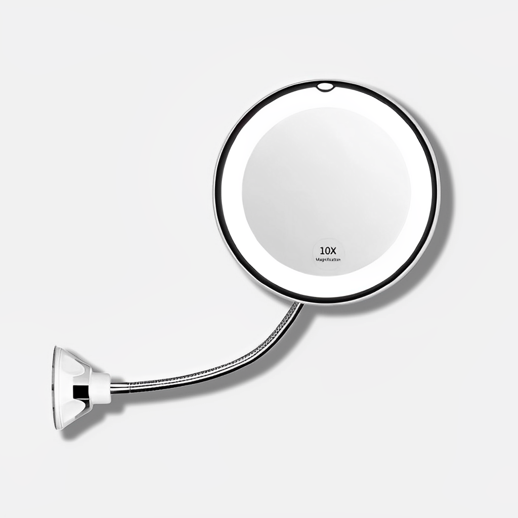 Miroir flexible avec ventouse