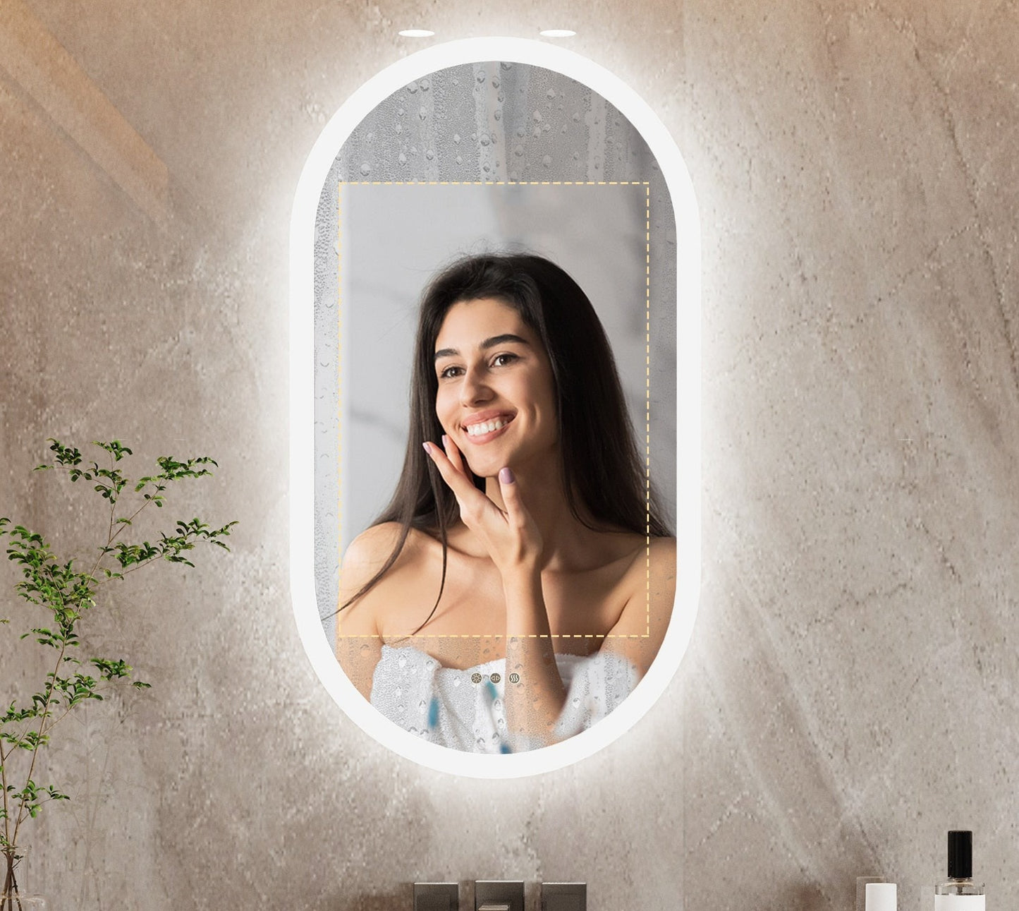 Miroir de salle de bain LED