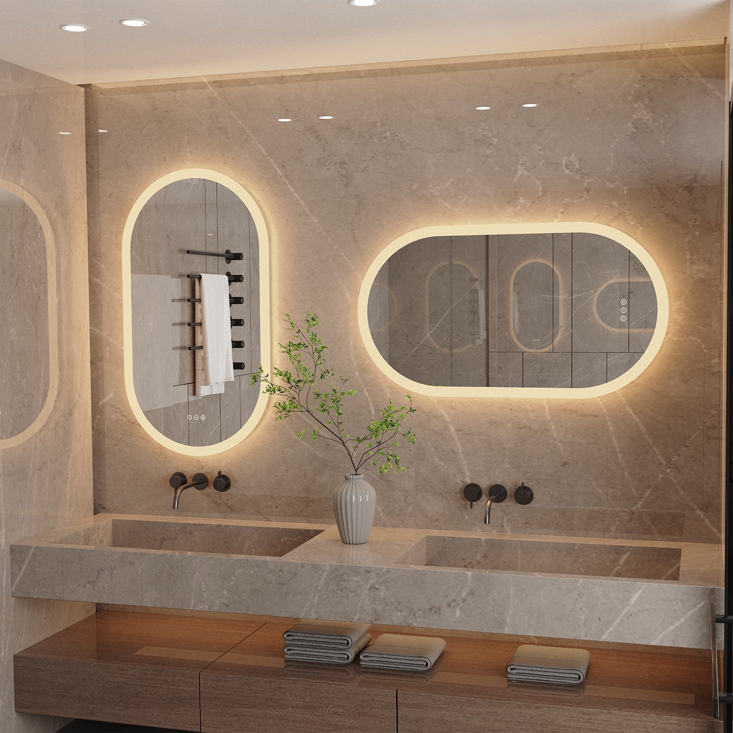 Miroir de salle de bain LED