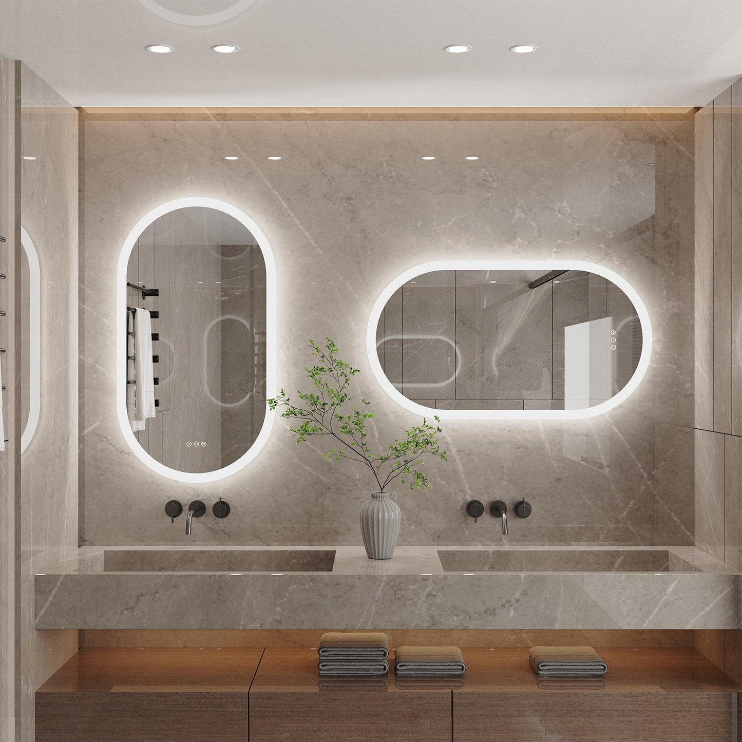 Miroir de salle de bain LED